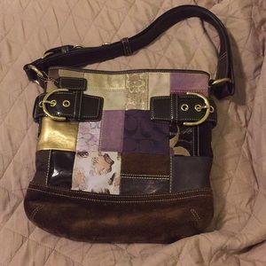 Coach limited edition patchwork crossbody, EUC